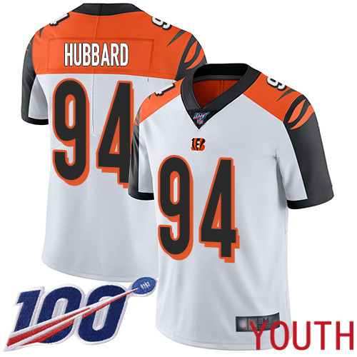 Cincinnati Bengals Limited White Youth Sam Hubbard Road Jersey NFL Footballl #94 100th Season Vapor Untouchable->cincinnati bengals->NFL Jersey